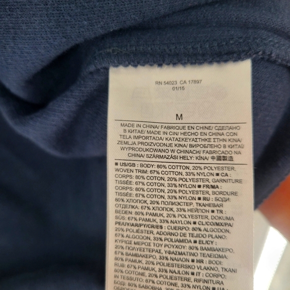 Banana Republic Mens Size M Navy Full Zip Blazer Jacket W Zip Front Pockets - Picture 3 of 4